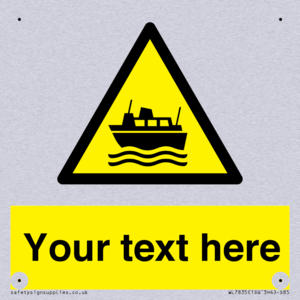 Custom warning ferries crossing vessels